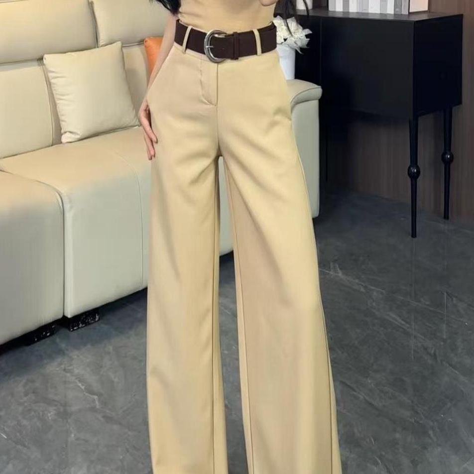 

Early Autumn Women s Khaki High-Waisted Straight-Leg Suit Pants with Tag Large