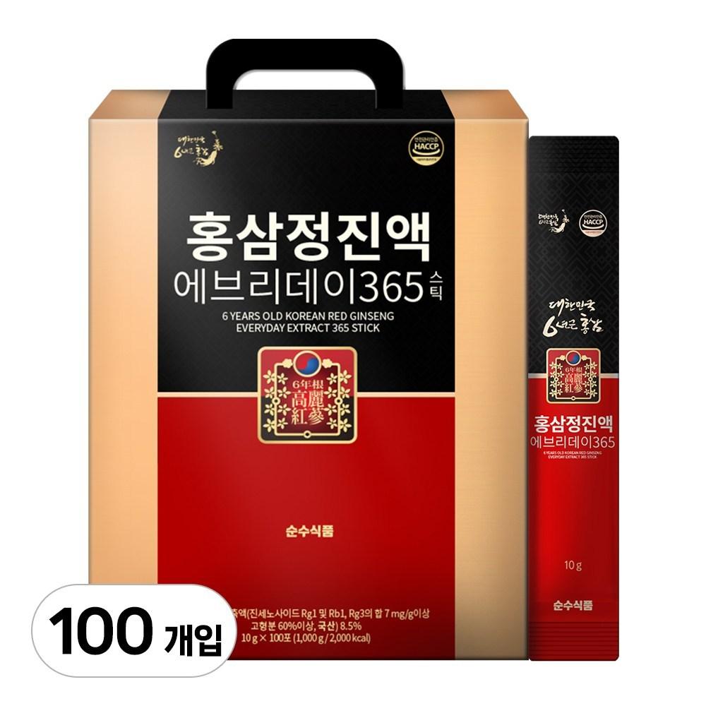 Soonsoo Food Red Ginseng Extract Everyday 365 Stick 10g 100 Pcs