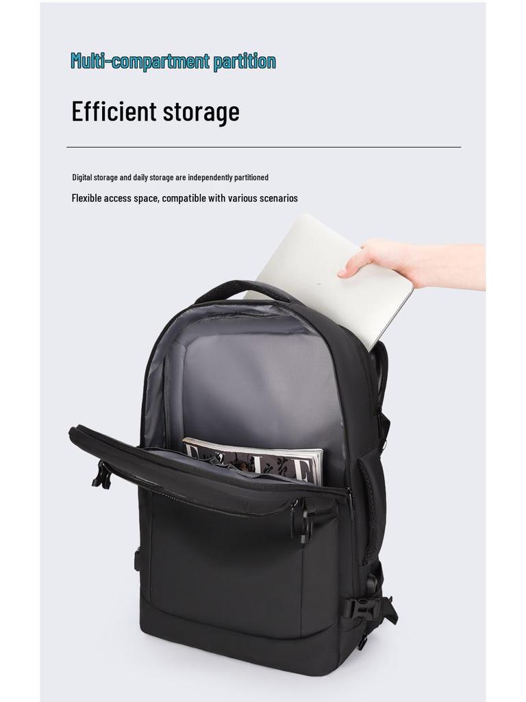 New Expandable Men's Casual & Business Laptop Backpack for Short Trips