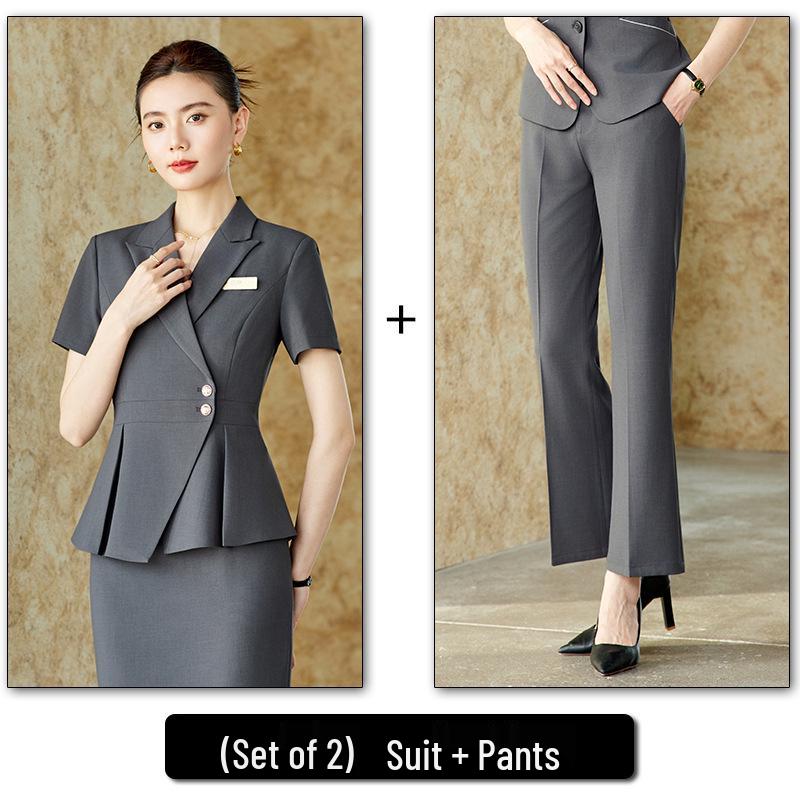 Women's Professional Two-Piece Workwear Suit for Medical, Aesthetics, Salon, Hotel, Jewelry Store & More