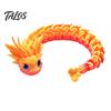 Portable Stress Relief Gadgets 3D Printed Articulated Dragon Fidget Toy, Cute Ornaments, Desk Trendy Room Decor Ornaments Toy for Adults, Fantasy
