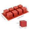 Cube Cake Silicone Mold Square Mousse Baking Tray French Dessert Chocolate Brownie Ice Cream Jelly Pastry Tools Kitchen Items