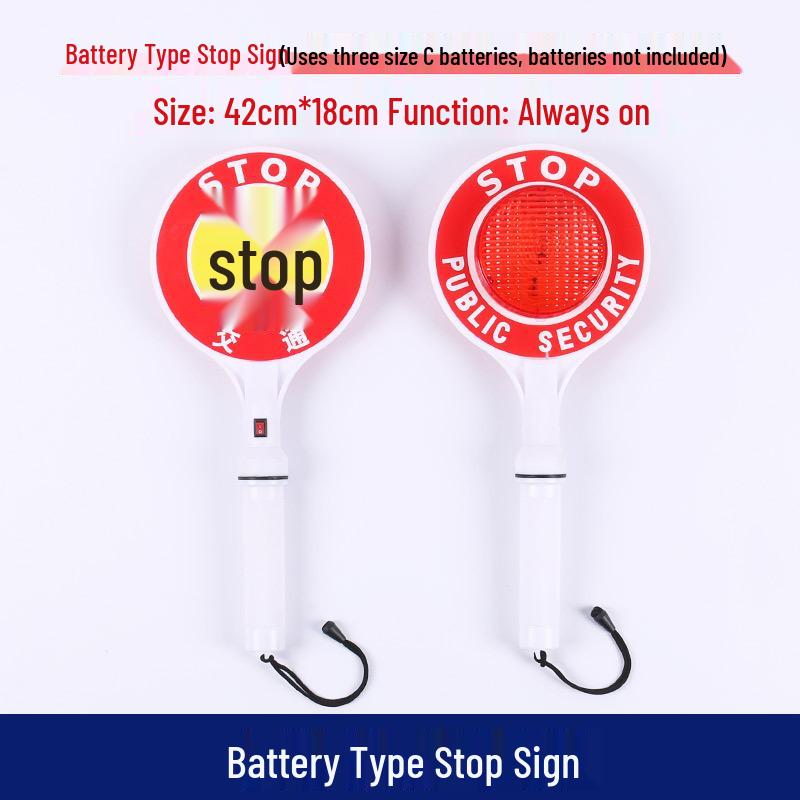 Rechargeable LED Traffic Baton with Emergency Whistle and Flashing Strobe
