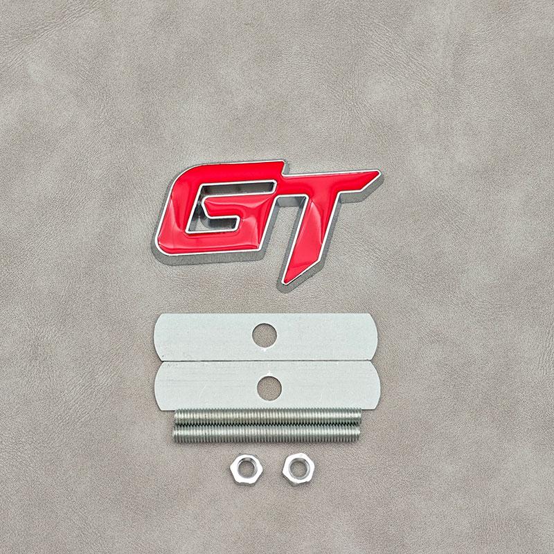 ABAM1 3D Metallbuchstaben GT Logo Auto Frontgrill Emblem Abzeichen Aufkleber Decals Für Geely GT Zubehör