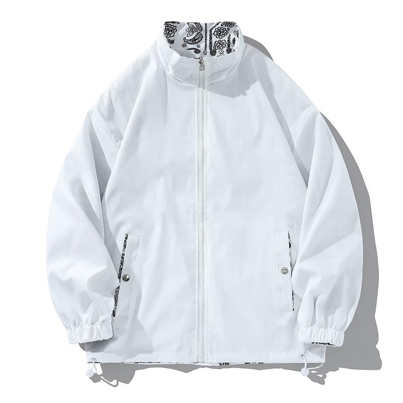 Wendemantel Herren Baseballjacke Dünne Kapuzenjacke Herren