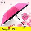 Water-Activated Blooming Three-Fold Umbrella with Sun Protection and Custom LOGO