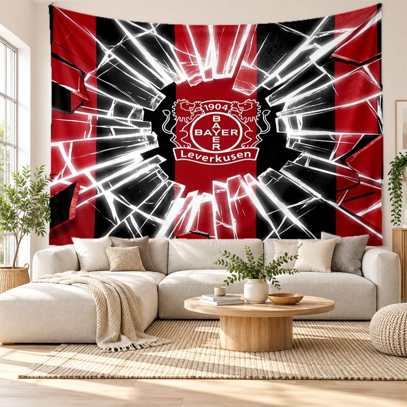 Bayer Leverkusen Football Wall Tapestry, Soft Fabric Wall Hanging, Decorative Backdrop For Bedroom Home Wall Art