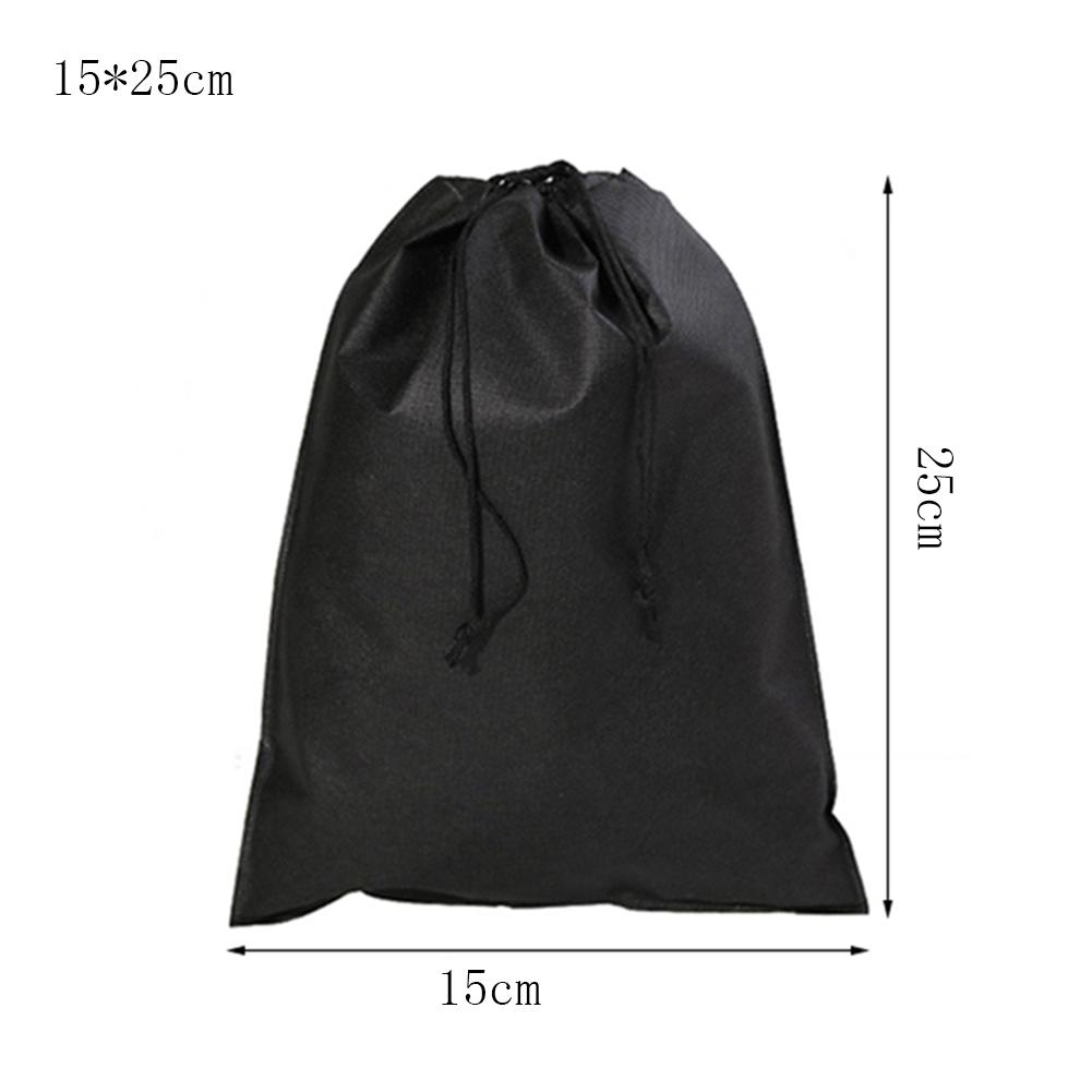 

Неwoven ткань мешок на завязках большой мешок для хранения обувь нижнее белье путешествие спорт органайзер одежда водонепроницаемый упаковочные мешки черный