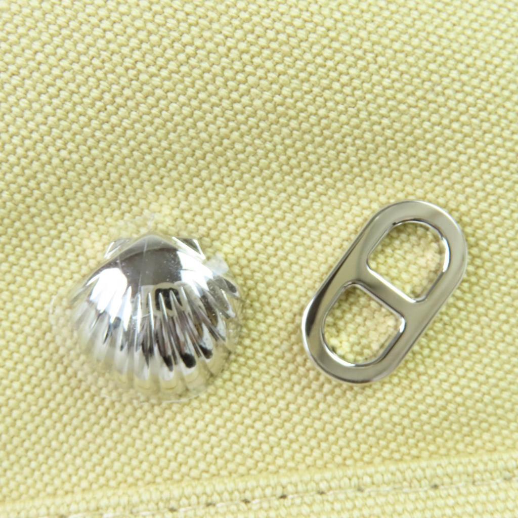 Pristine HERMES Beret Chaine d'Ancre Shell Metal Beige Cotton Women 58 241067N Used