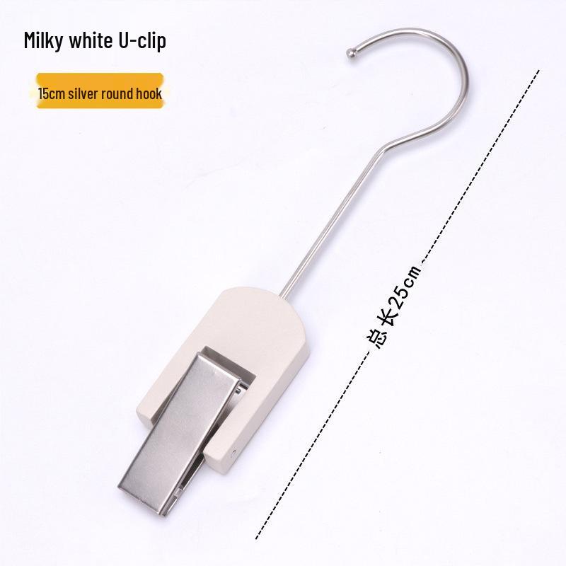 Solid Wood Acrylic Clip Hanger for Clothing Stores – Perfect for Children's Wear, Women's Wear, Pants, Scarves, Hats, and Socks.