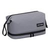 Urban Minimalist Leathereffect Double Layer Travel Toiletry Bag With Waterproof Storage For Men And Women