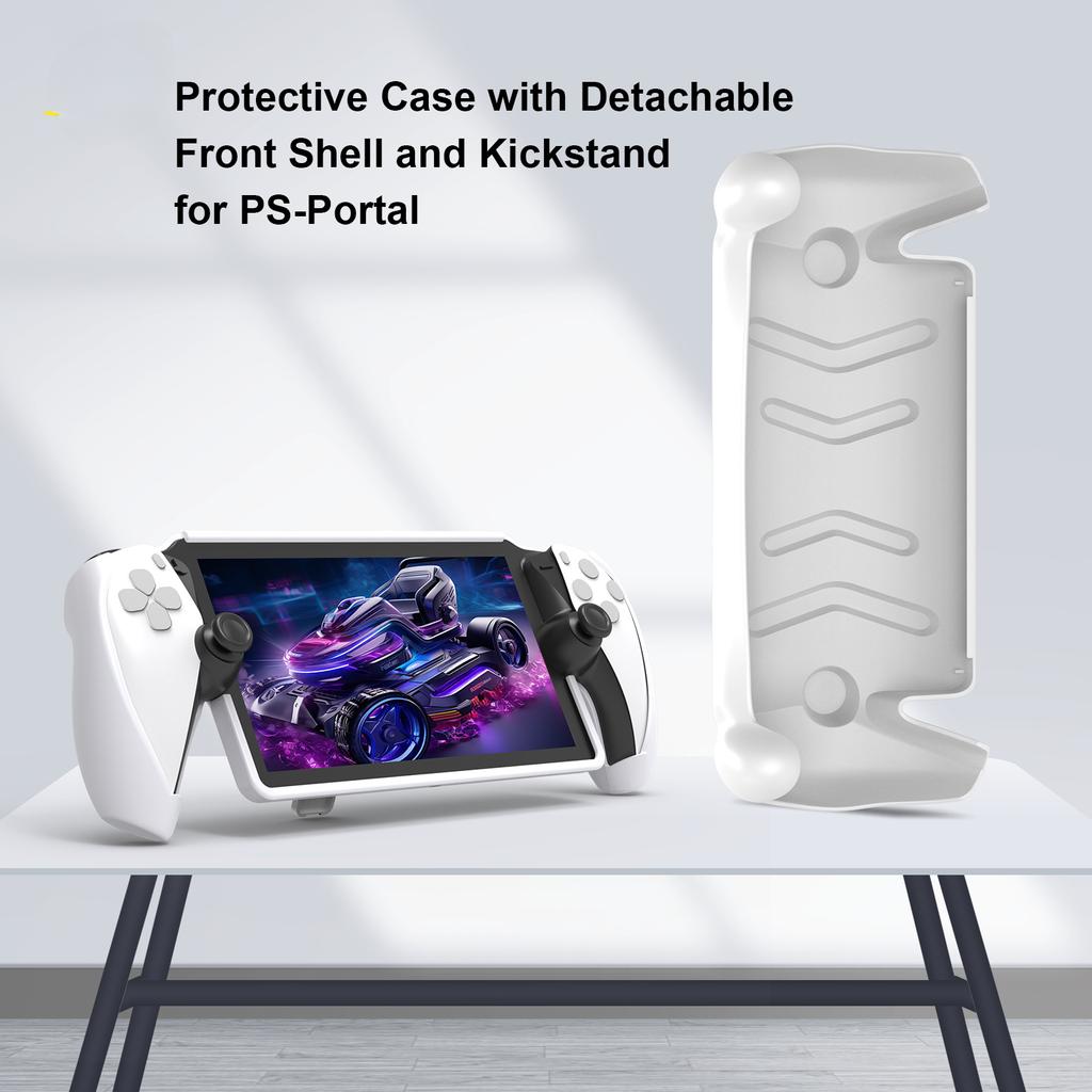 Custodia protettiva per PlayStation 5 Portal Remote Player con supporto, cover protettiva in TPU, antiscivolo e anti-caduta