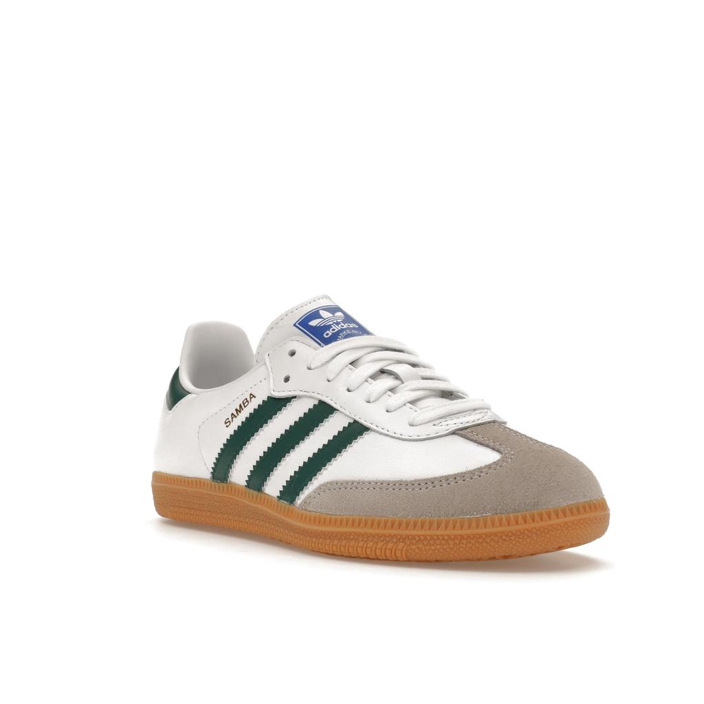 Adidas Samba OG Hvit Collegiate Grønn Gummi Unisex Sneakers Skyhvit IE3437