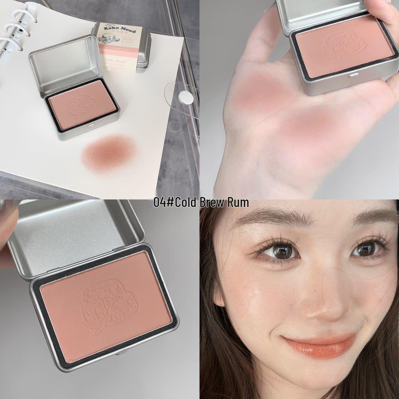 

Kekemood Monochrome Blush: Gray-Pink Matte for a Natural Look