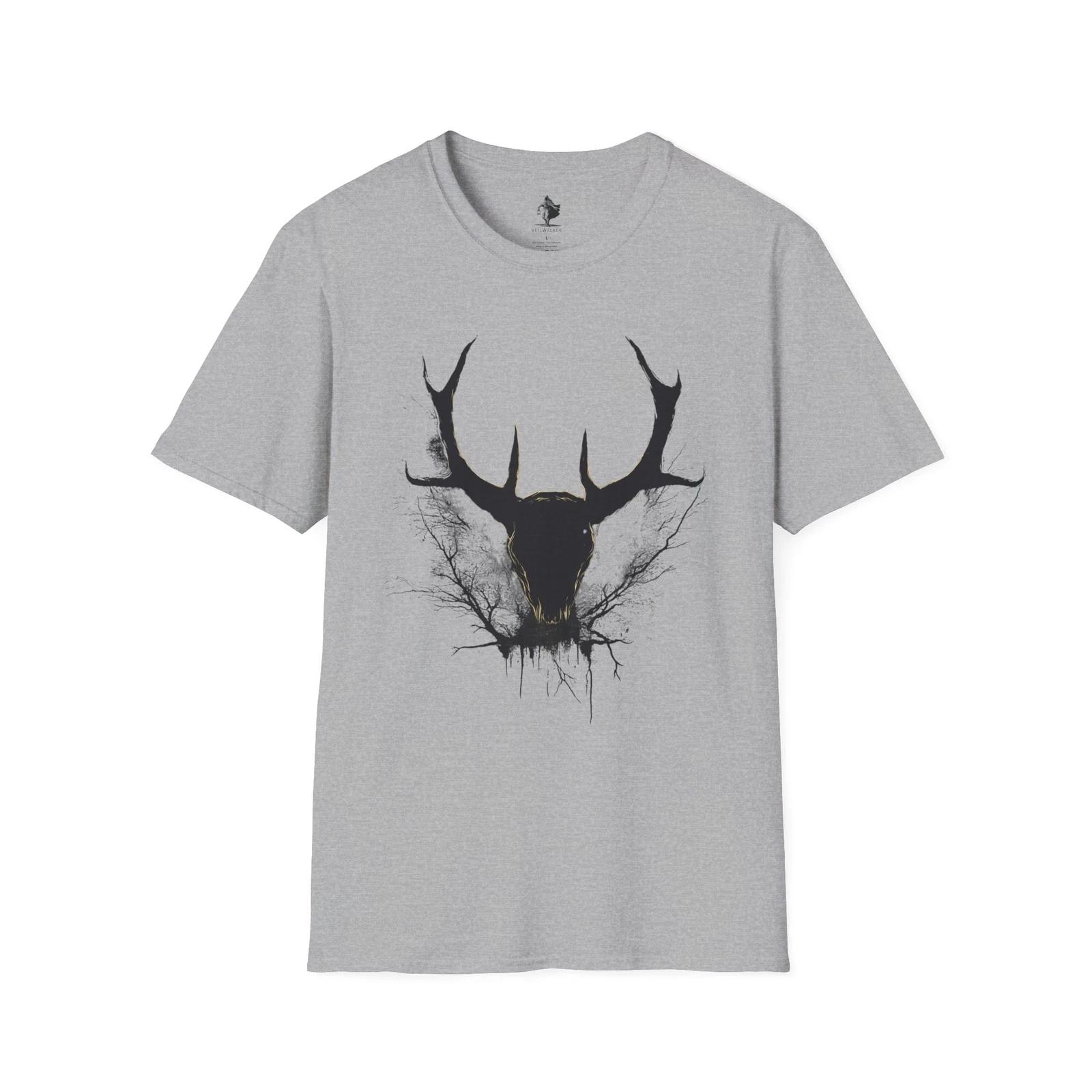 Wendigo T-Shirt, Horned Demon Tee, Scary Monster Gift, Creepy Cryptid T-Shirt S