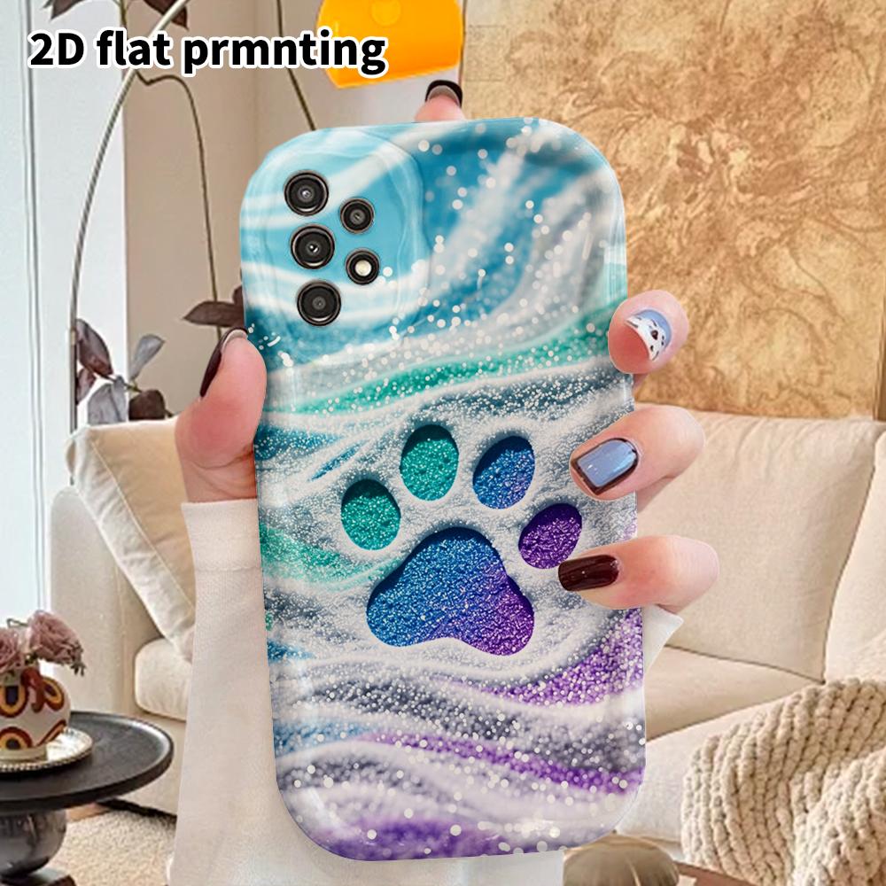 Phone Case: 2D Flat Samsung Galaxy A34 A35 M05 M06 S20 S22 S21 FE Plus 5G Protective Case, Couple Style, Teddy Puppy, Christmas and Halloween Gift