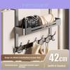 Door Back Hook Organizer With Double Layer Design For Coat Hat Storage And Heavy Items