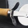 Stainless Steel Wood Handle Pizza roller Wheel Pastry Dough Crimper