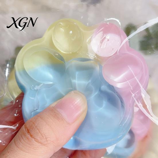 Soft Cat Paw Fidget Toy Squeezable Slow-Rising Stress Reliever Realistic Rhinestone Plush Claw Design Novelty Decompression Gift for Kids Adults Large