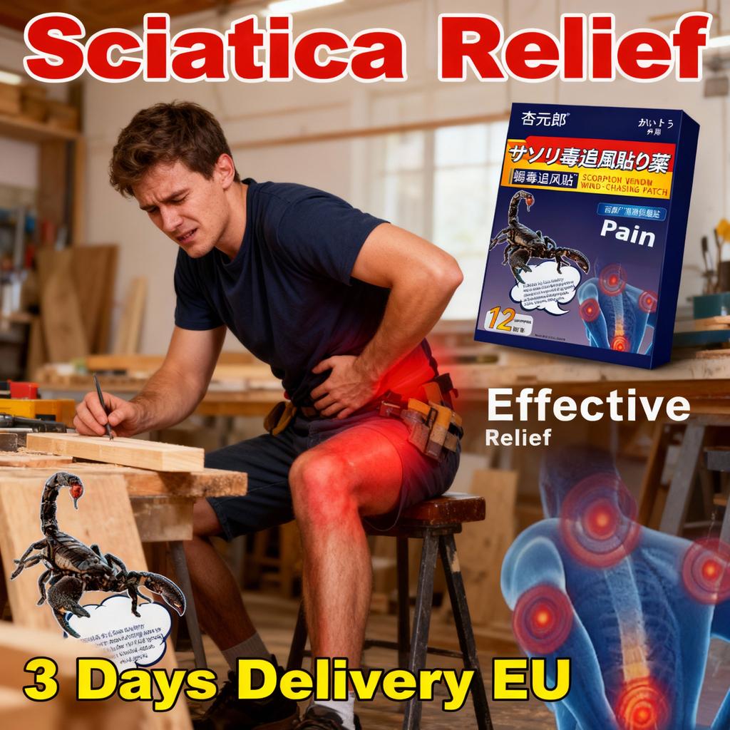 Organic Leg Sciatica Patch - Non-Irritating Herbal Rapid Soothing