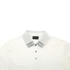Emporio Armani SS25 Color-Blocked Trim Detail Short Sleeve Polo Shirt Men tops White EM000854-AF12955-U0003