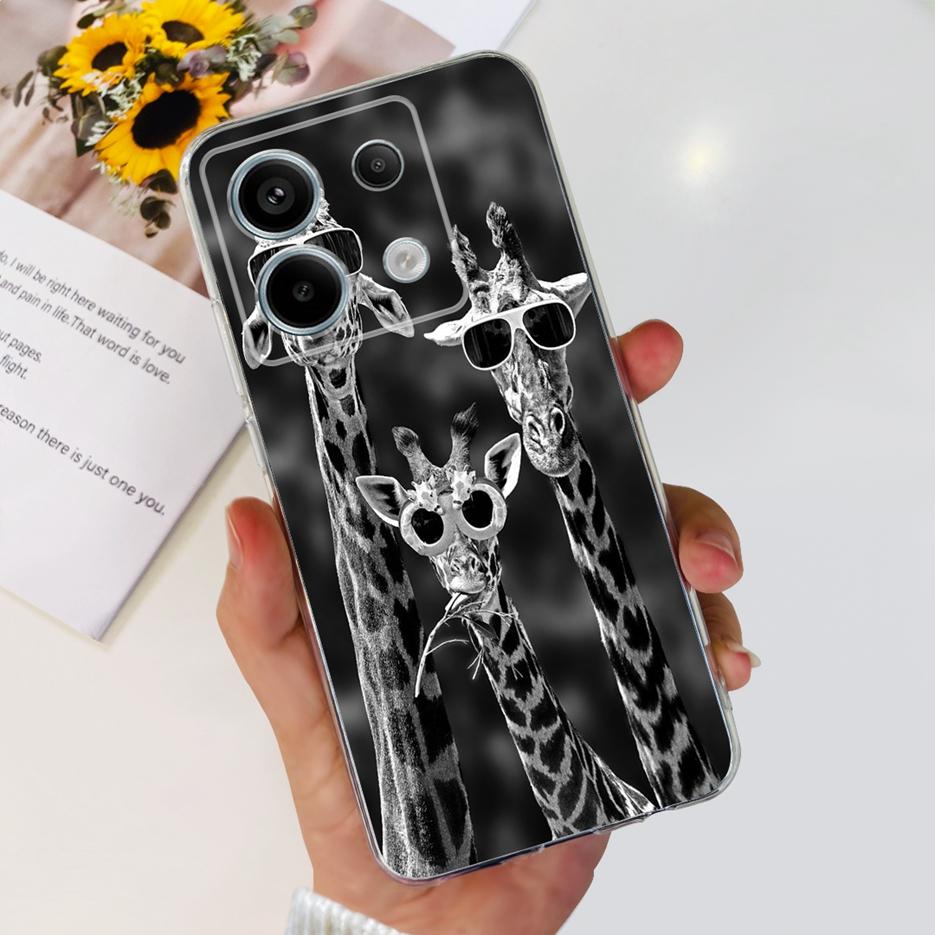 

For Xiaomi Poco X6 Pro 5G Case Cute Cat Butterfly Painted Cover Soft Silicone Phone Case For Xiaomi Poco X6 Pro PocoX6 5G Fundas Xiaomi Poco X6