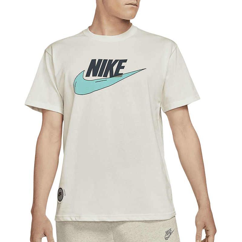 Nike T Shirts Men's White Crew Neck Moderate DJ1340-901