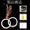 Squid Ring, 2.4 Inches (60 Mm), White + Amber Switching, Headlight, Fog Light, Ballast, DC , Set of 2