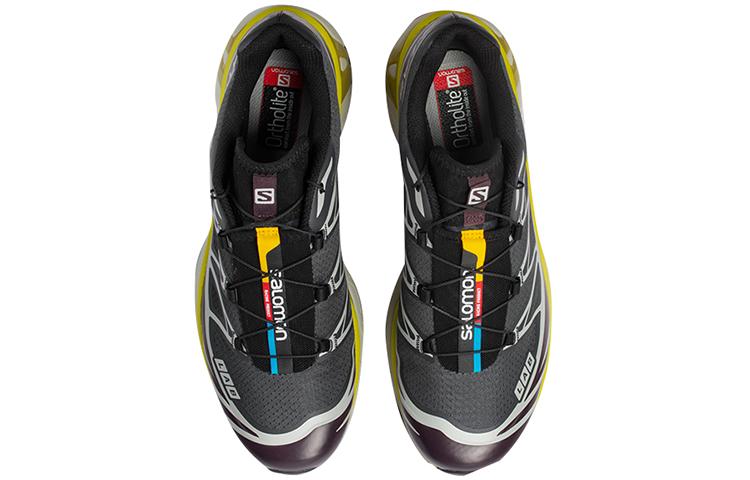SALOMON XT 6 Textile, Leather Low Top Running Shoes Unisex Ink Black