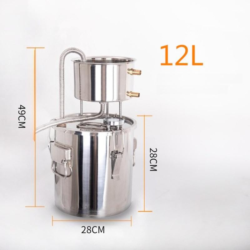 Household Fermented Steaming Wine Equipment Stainless Steel Homemade Brewing Machine Large Capacity DIY Alcohol Distiller