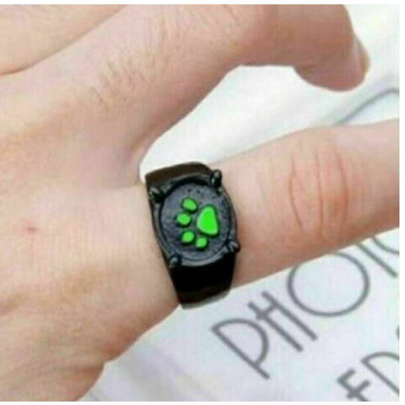 Marihøne Cat Noir Adrien Svart Pote Ring Smykker Lovelygirl Smykker