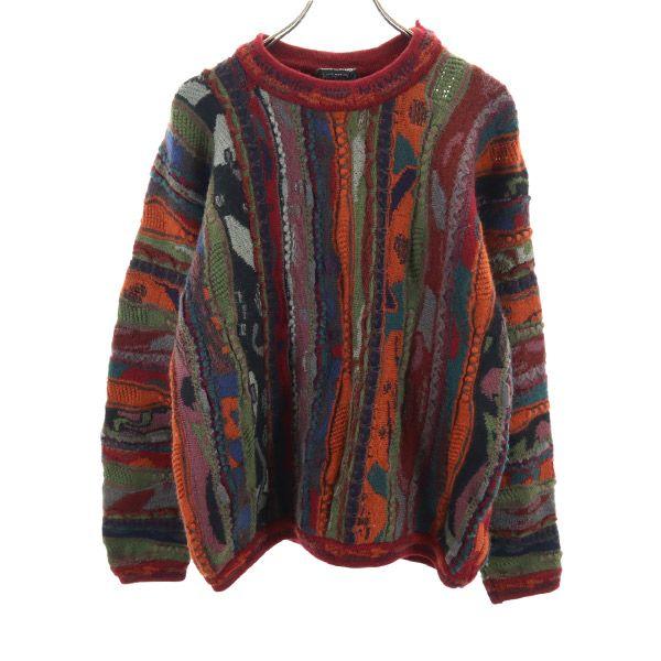 Coogi 90s Old 3D Overall Handle Long Sleeve Wool Sweater M Knit Men's Used