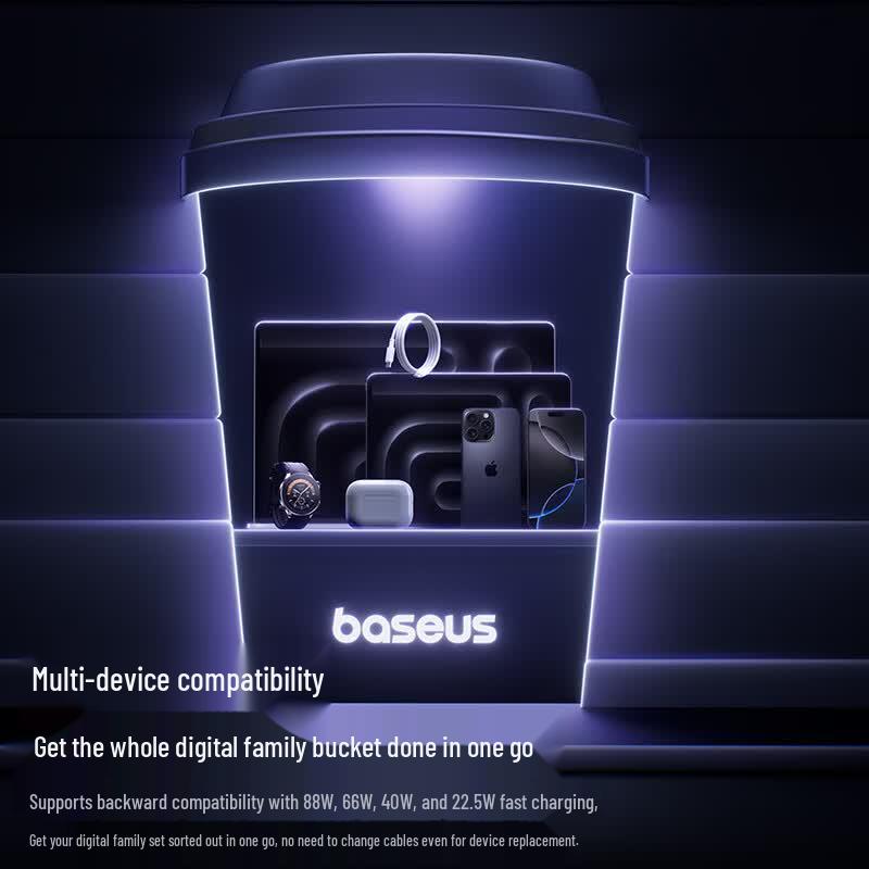 Baseus Type-C To Type-C PD 100W Fast Charging Braided Cable