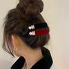 Gentle Pearl Velvet Hairpin Autumn and Winter Temperament High-end Side Broken Hairpin