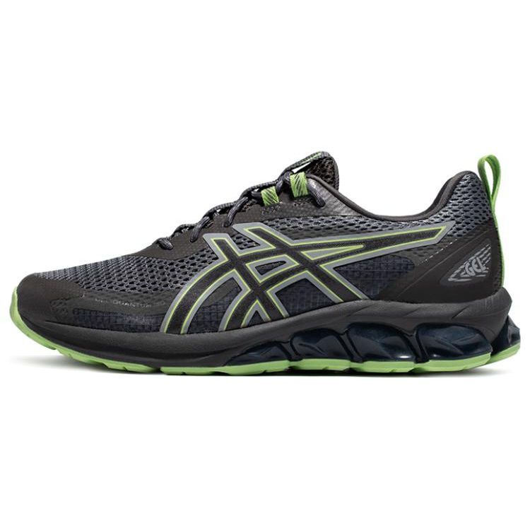 Asics Gel-Quantum 180 7 Comfortable Sports Fashion Mesh Synthetic Leather Low-Top Casual Running Shoes Men Sneaker Gray Green 1201A682-020