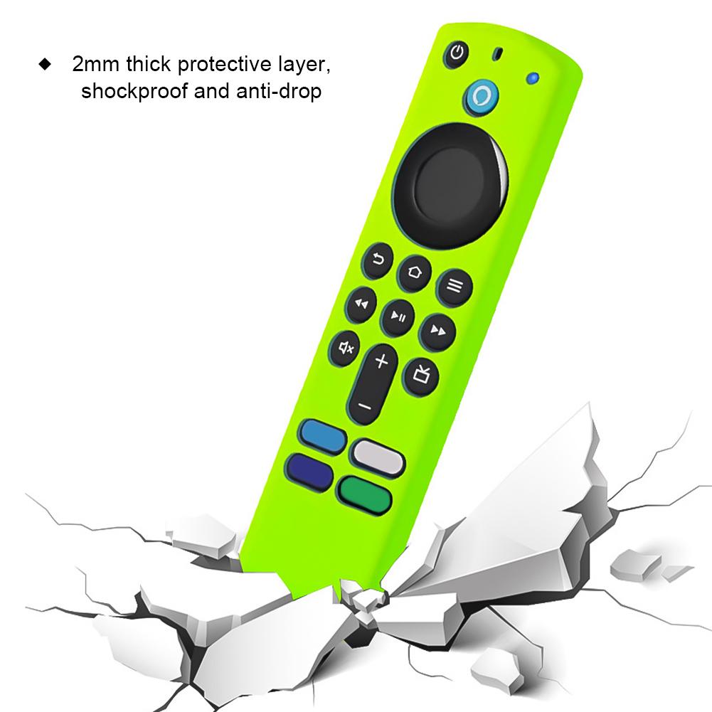 Silicone Remote Control Covers For Amazon Fire TV Stick (3rd Gen) L5B83G Shockproof Resistant Replacement Cover Protective Case