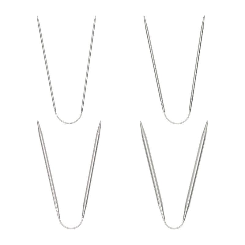 3pcs/Set Circular Knitting Needles Sweater Knitting Needle Tools Small Loop Needle DIY Knitting Needles Kits DIY Tool Accessory