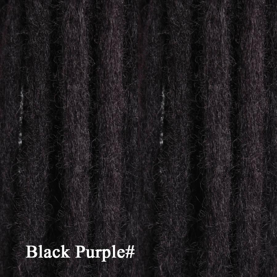 Sentetik Dreadlock Uzantıları El Yapımı Tığ Saç 20 Inç Dread Uzantıları Erkekler/Kadınlar Için Tığ Örgüler Dreadlocks Saç