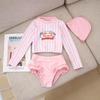 Korean Style Girls' Swimsuit for Kids - Two-Piece Set