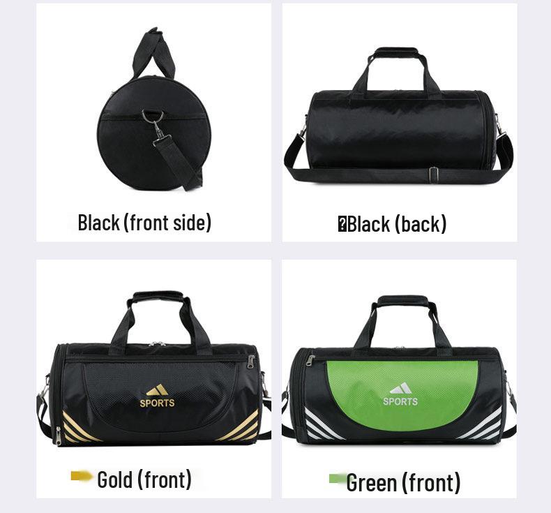 Water-Repellent Sports Fitness Bag with Wet/Dry Separation, Large Capacity, Lightweight, Handheld & Crossbody Travel/Yoga Bag