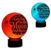 Neue LED 7 Farben wechselnde 3D-Nachtlicht-Tischlampe, USB-Lampe, Acryl, Mondnacht-Design