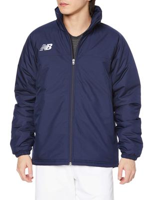 Fotbollsskyddsväst Fyllning Vindtät Köldskydd Marinblå Japan M till japansk storlek [New Balance] (JMJF1421) Herr (NV) (motsvarande M)