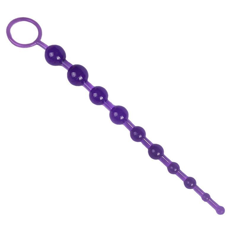 10 Beads Soft Rubber Anal Plug Beads Long Orgasm Vagina Clit Pull Ring Ball Butt Toys Adults Women Stimulator Sex