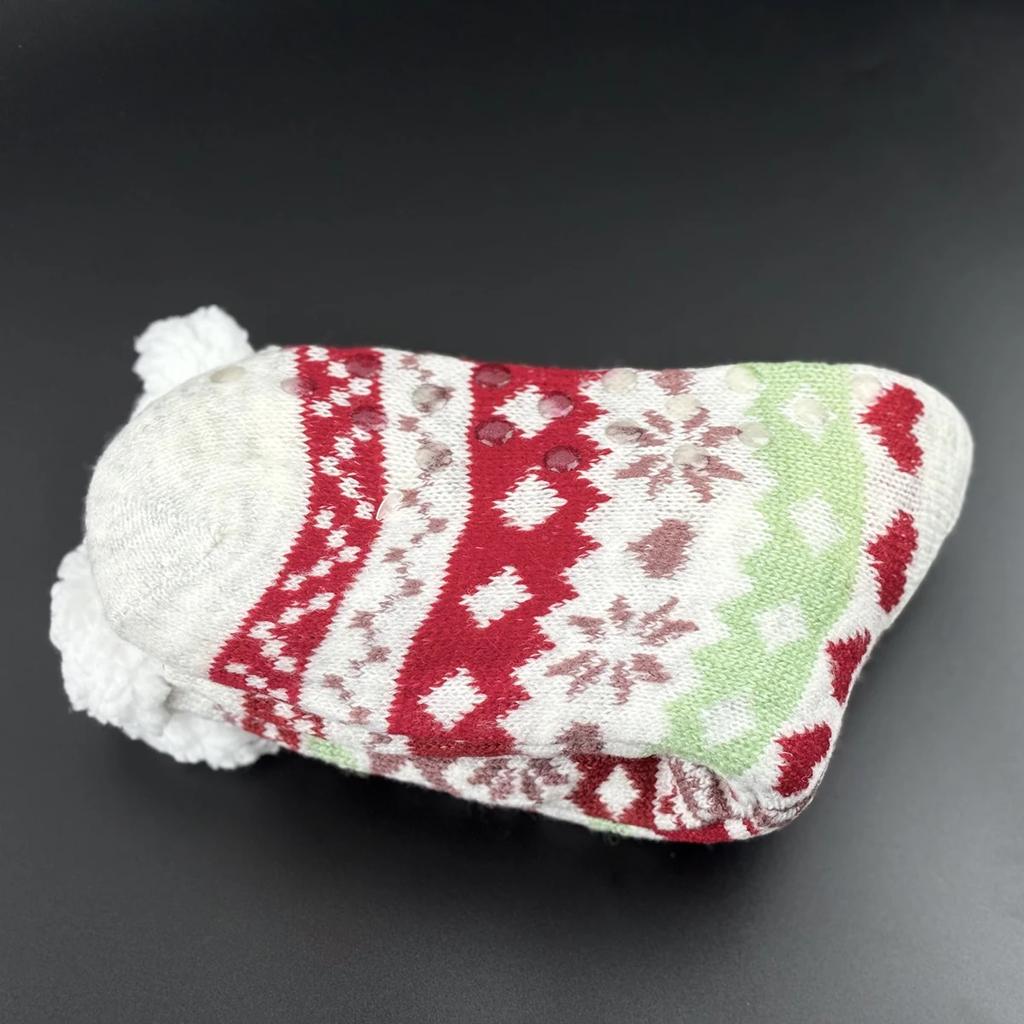 Fuzzy Sleeping Socks Women Winter Heart Funny Cute Kawaii Non Slip Cartoon Short Soft Comfy Female Floor Slippers Sock Designer