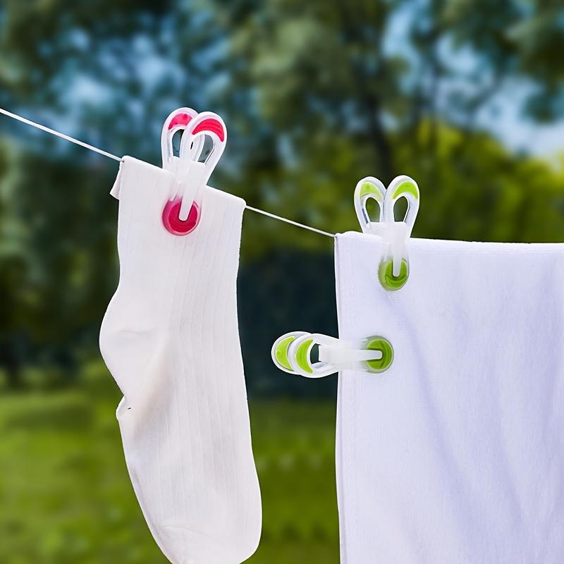 40pcs No Slip Laundry Clips with Strong Grip , Durable PP Plastic, Weather Resistant , Colorful Design for Home, Travel, Outdoor Use