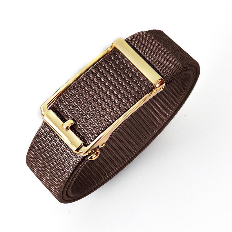 

Брезентовий ремінь Чоловічий ремінь Автоматична пряжка Відкритий Нейлоновий тканий подовжений брючний ремінь Ролик 120cm