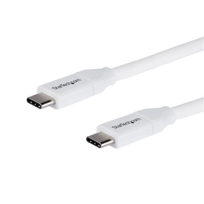 Câble USB-C vers USB-C avec Power Delivery 5A de 4 m - STARTECH - Blanc - Synchronisation et charge