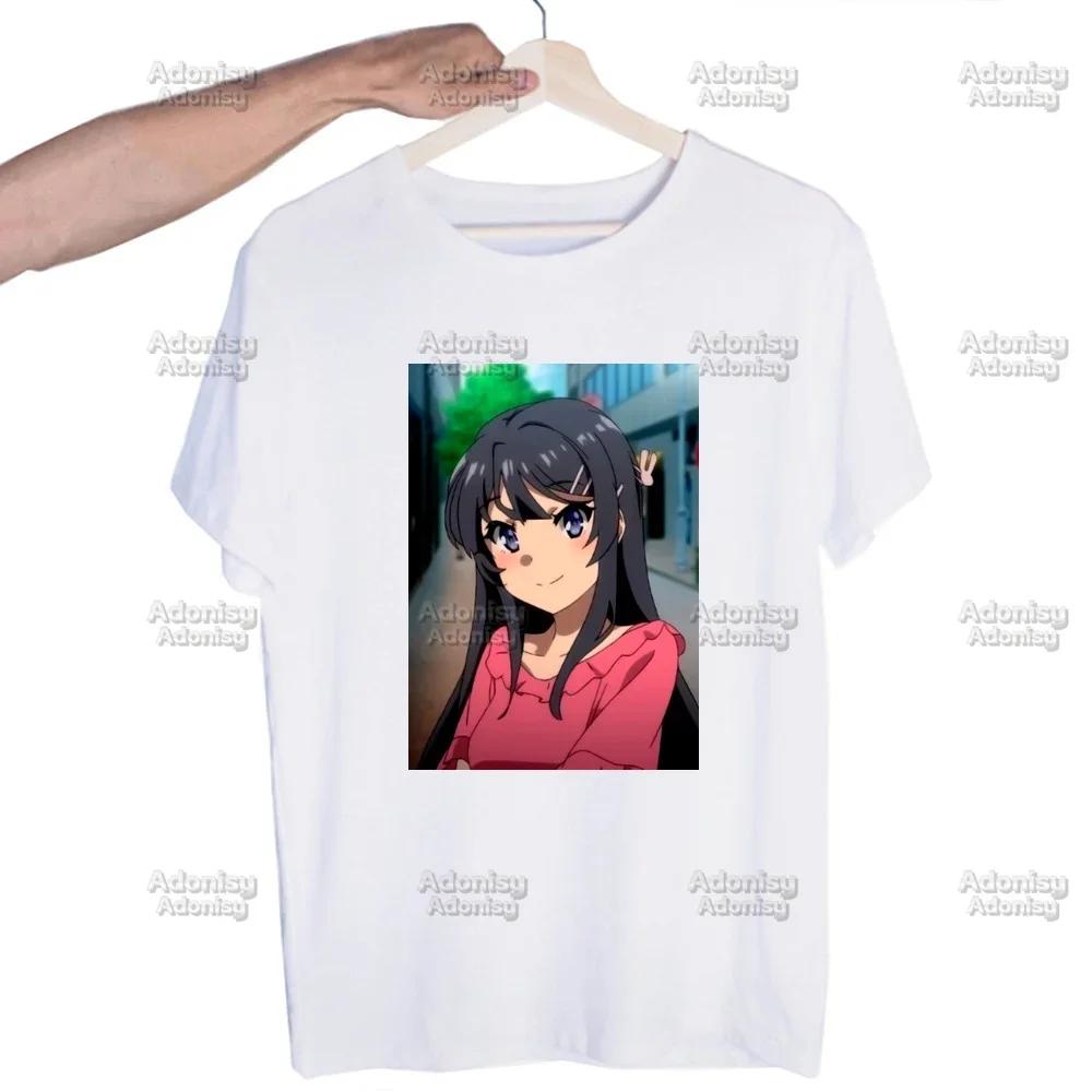 Mai Sakurajima Rascal Does Not Dream of Bunny Girl  Unisex T Shirt New O Neck Cotton T-Shirt Designer Tshirt Tops Tees Shirt