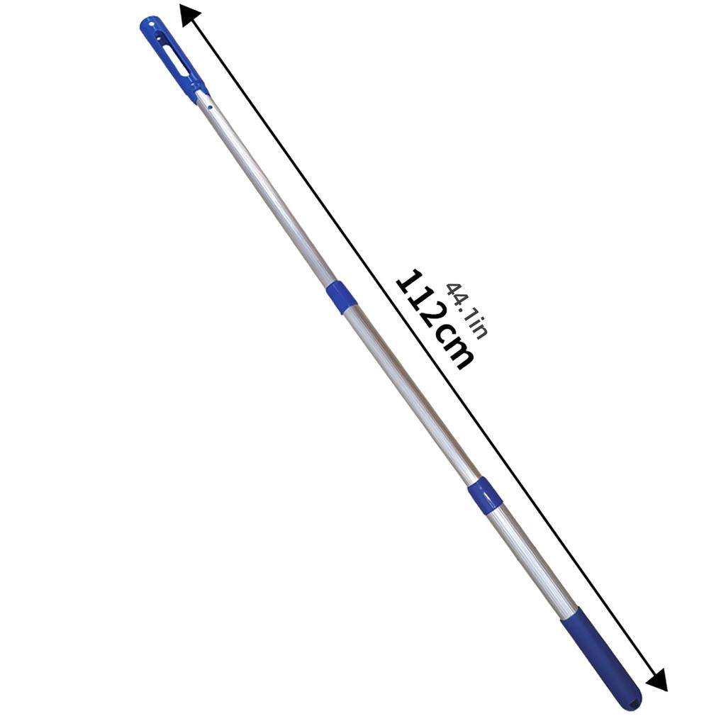 Aluminum Alloy Swimming Pool Cleaning Poles 3 Sections Retractable Handle Rod Adjustable Length Suitable for Vacuum Head