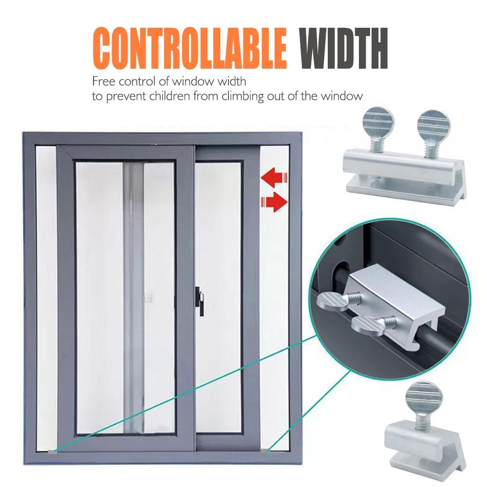 Aluminum Alloy Window Lock Stopper Sliding Security Sliding Door Clips Fixed Limit Device  Window